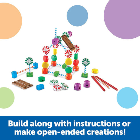 Learning Resources Candy Construction Building Set, 92 Pieces, Toddler Learning Toys, Ages 4+