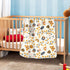 KICPOAY Insects Bugs Beetles Cute Baby Swaddle Blanket for Boys Girls, Butterfly Ladybug Maple Leaves Muslin Baby