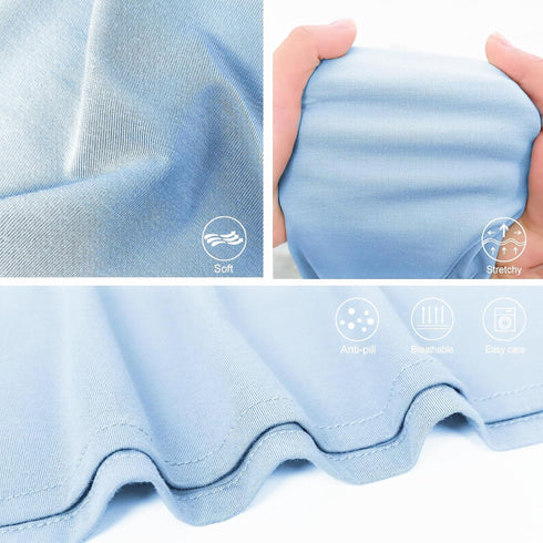Set Set Newborn Swaddle Blanket with Hat Baby Swaddle Hospital Receiving Blankets for Girls Boys(Babyblue)