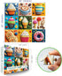 500 Piece Puzzle for Adult Embroidery Desserts Jigsaw Puzzle Cupcakes Coffee Ice Cream Donut Fabric Art Snacks Game