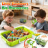 2.2lbs 3 4 5 6 7 8 FRUSE Dinosaur Sensory Bin Toys,Play Sand Art Kit with Sensory Play Sand,Glow in The Dark
