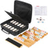 WOOIIROM Rummy Cube Game 6 Players Edition with 6 Wooden Racks, 160 Numbers