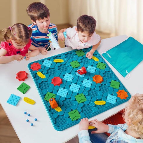 Large Size Kids Toys STEM Board Games - Educational Brain Teasers Puzzles, Preschool Learning Montessori Maze Gifts Age