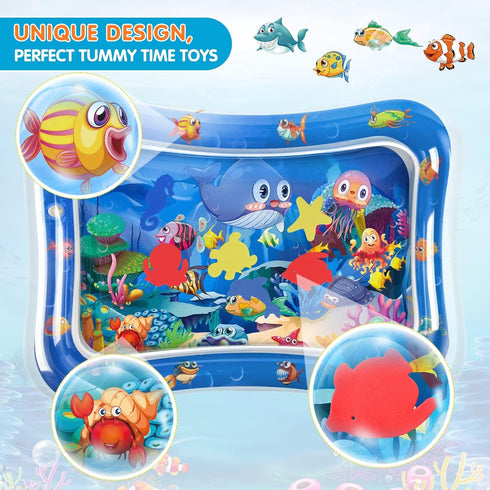 Infinno Inflatable Tummy Time Mat - Premium Baby Water Play Mat for Infants and Toddlers