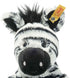 Steiff Zora Zebra - Premium Stuffed Animal, Cute Plushy Toy for Kids, Soft Cuddly Friends (Black/White, 12")