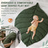 5 Tummy Baby Play Gym with Mat Leaf Shaped, Baby Play Mat with Hanging Toys Time Mat, Baby Gym Activity Center