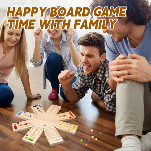 WGYKLRL 2 8 3 32 16 Wooden Board Game, The Wooden Board Can Provide a Gaming Experience for to Players, Featuring