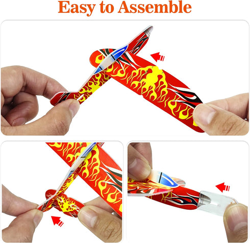 XIPEGPA 60 Set PCS Glider Planes Bulk Airplane Gliders Toy for Kids Paper Airplane Toys for Birthday Party Favor Goodie