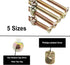 binifiMux 100pcs 1/4-20" Baby Bed Crib Screws Hardware Replacement Kit, Crib Hardware Screws Barrel Nuts Replacement