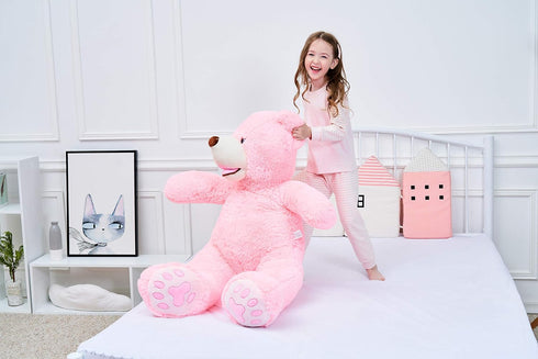 IKASA Giant Teddy Bear Plush Toy - Stuffed Animals (Pink, 39 inches)