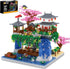 Kitoyz Cherry Blossom Bonsai Tree Building Set, Micro Mini Building Blocks Set, Japanese Sakura Tree House (3220 PCS)