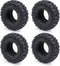 RCHUBAM 4PCS 1.0" Crawler Tires, Micro Rubber Tires for 1/18 TRX4M Axial 1/24 SCX24 Deadbolt Bronco RC Crawler Car