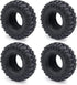 RCHUBAM 4PCS 1.0" Crawler Tires, Micro Rubber Tires for 1/18 TRX4M Axial 1/24 SCX24 Deadbolt Bronco RC Crawler Car