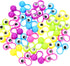 JOVITEC 48 Pcs Eye Finger Puppets Toys Set - Googly Wiggly Eyeball Rings for Kids, 5 Colors