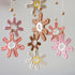Boho Daisy Crib Mobile for Girls - Charming Nursery Decor with Woven Design