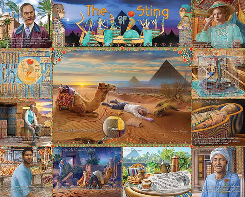 White Mountain Puzzles The Sting of APEP, 1000 Piece Jigsaw Puzzle with Mystery to Solve