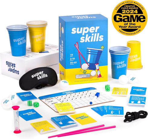 120 Super Skills - Action Game for Competitive People - Beat Your Friends at Challenges - Fun Group Activity for Family