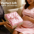 2 Pack 52x28x8 Satin Crib Sheets Girl, Silky Baby Sheet Great for Sensitive Hair, Fitted Toddler Bed Cover (Pink
