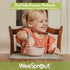 WeeSprout Toddler Utensils, 3 Forks & 3 Spoons, 18/8 Stainless Steel & Food Grade Silicone, Thick Easy-Grip Handles for