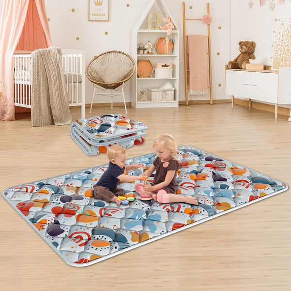 Fshibila 74" 50 Baby Play Mat for Playpen, Baby Playmat for Floor,