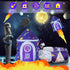 3pc Space Ship Kids Play Tent, Crawl Tunnel, Ball Pit for Toddlers, Indoor Outdoor Playhouse for Ages 3-7