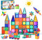 STEM Engine 100 Pc Magnetic Tiles Building Blocks Set for Kids Educational Magnet Toys