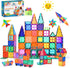 STEM Engine 100 Pc Magnetic Tiles Building Blocks Set for Kids Educational Magnet Toys