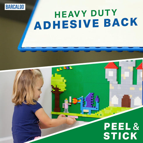 Multipack, 10 Inch 10 Inch 4 Barcaloo Peel and Stick Self Adhesive Baseplates Mat, Compatible with Base Plates Panels