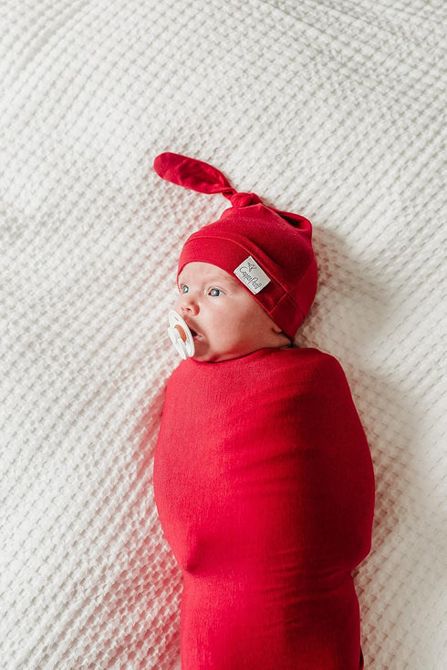 Copper Pearl Extra Large Knit Baby Swaddle - Mara Design