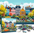 1000 Piece Puzzle for Adults, Small Town Scenery Jigsaw Puzzle, Impossible Puzzles Game, Interlock Perfectly No Dust