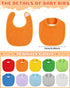 30 Pack JaGely Baby Muslin Bandana Bibs Multicolor Solid Unisex Waterproof Feeder Adjustable Newborn Teething