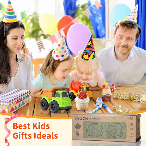 Toddler Toys for 1 Year Old Boy, Dump Truck and Mixer Cement, BPA Free Outdoor Toys for Toddlers 1-3