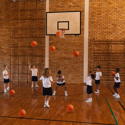 Vinsot 8 Pcs Mini Basketballs Bulk, Size 3 Mini Rubber Basketball with Air Pump for Indoor Outdoor Party Favors
