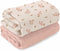 Muslin Swaddle Blankets 2 Pack 47" x 47" Soft & Breathable Muslin