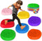 SmartYeen Stepping Stones for kids,8/12 PCS Durable Non-Slip Balance Stones Indoor Outdoor toys