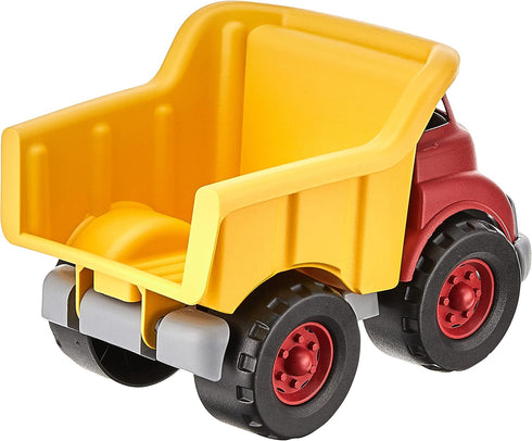 Green Toys Dump Truck, Red/Yellow CB - Pretend Play, Motor Skills, Kids Toy Vehicle. No BPA, phthalates, PVC.