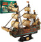CubicFun 843659803 Boat San Felipe 1960, Spanish Ship, 3D Puzzle, Model Kit