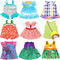UNICORN ELEMENT 9 Sets Alive Baby Doll Clothes for 10-12 Inch Girl