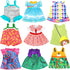 UNICORN ELEMENT 9 Sets Alive Baby Doll Clothes for 10-12 Inch Girl