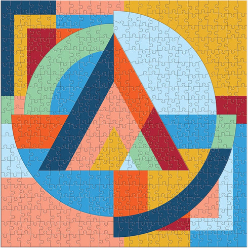 Galison Frank Lloyd Wright Organic Geometry – 500 Piece Multi-Puzzle with Beautiful Geometric Artwork