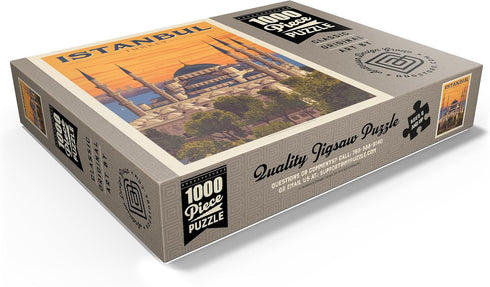 MyPuzzle Turkey: Vintage Poster Istanbul - Premium 1000 Piece Jigsaw Puzzle for Adults
