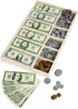 Melissa & Doug Play Money Set: Educational Toy with 50 Paper Bills, Plastic Coins, and Wooden Cash Drawer