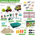 2.2lbs 31pcs 3 4 5 6 7 8 Aliex Farm Sensory Bin, Farm Sensory Kits Toy with Play Sand, Animals Trucks Creativity Magic