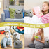 12" Kawaii Gray Cat Plush Pillows Toys, Cute Soft Stuffed Animals for Kids Gifts, Home Car Decoration