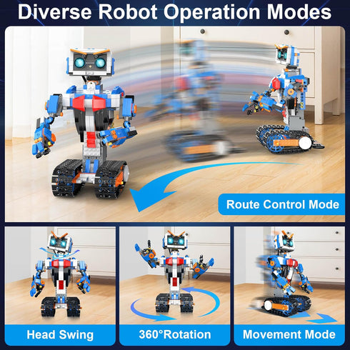 8-12 8-13, Sets (623 PIKARO Robot Robotics for Kids Ages Boys Girls with App & Remote Control, stem Toys for Boys Age