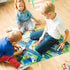 Kids Wooden Street Signs Playset, 14-Piece Set, Perfect for Car & Train Set, Wood Traffic Signs