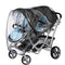 bemece Double Stroller Rain Cover, Weather Shield Double Stroller for Front and