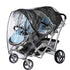 bemece Double Stroller Rain Cover, Weather Shield Double Stroller for Front and