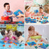 16 Pack Mold Free Bath Toys for Kids, Color Changing Sea Animals, Squishy Mini Sea Creatures for Bathtub and Pool Fun