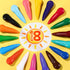 1-3, 18 1-4 Jumbo Crayons for Toddlers Colors Easy-Grip & Unbreakable - Washable, Non-Toxic, Anti-Roll Art Supplies